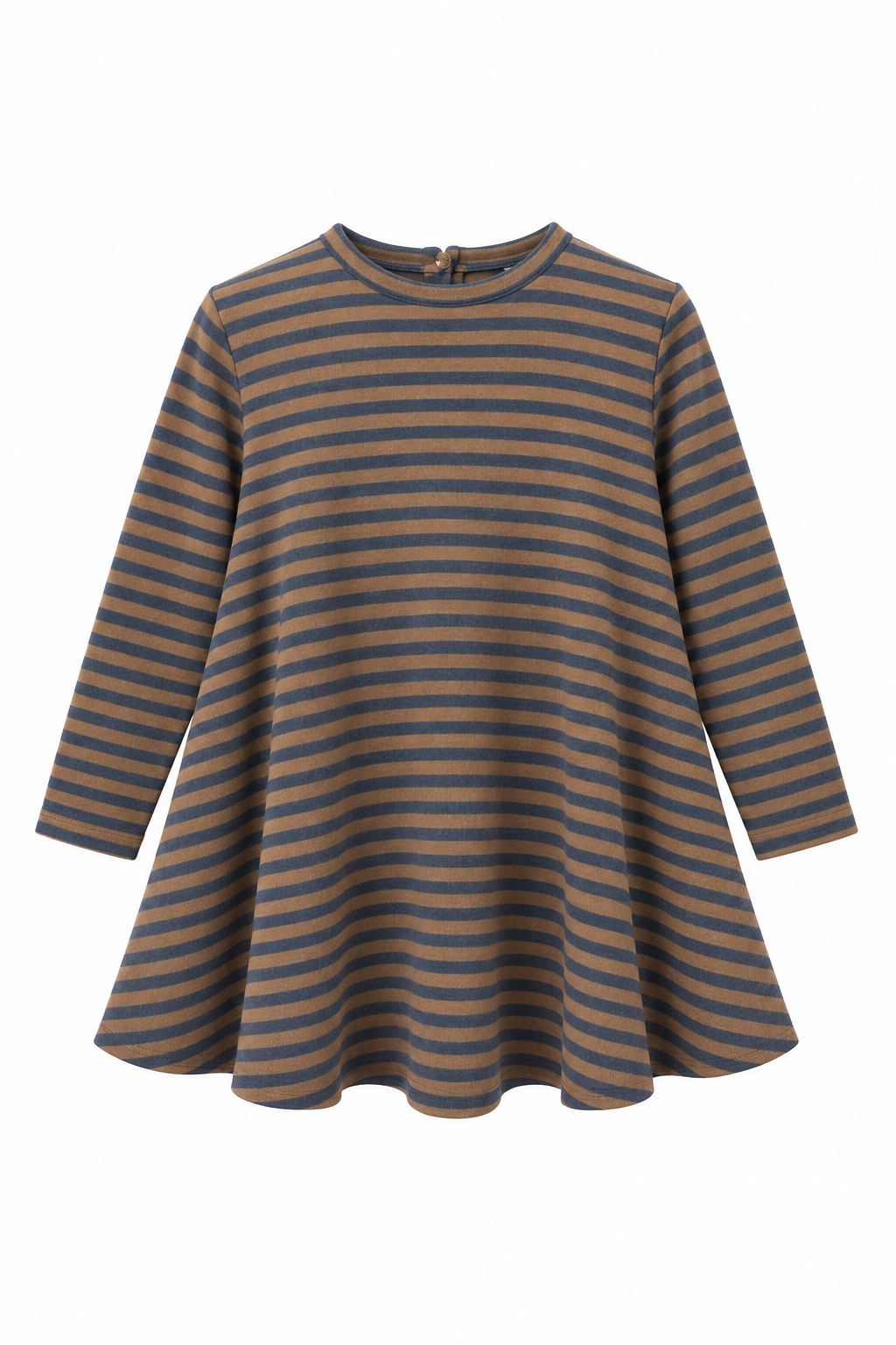 1261 Abito bambina Beige Azzurro Fiorile