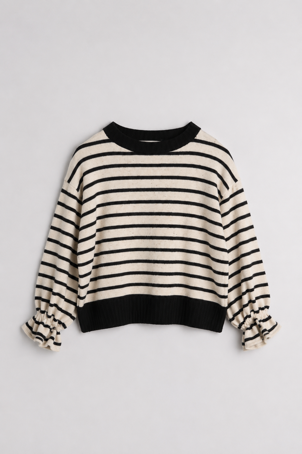 Girocollo caldo cotone rigato 1048
