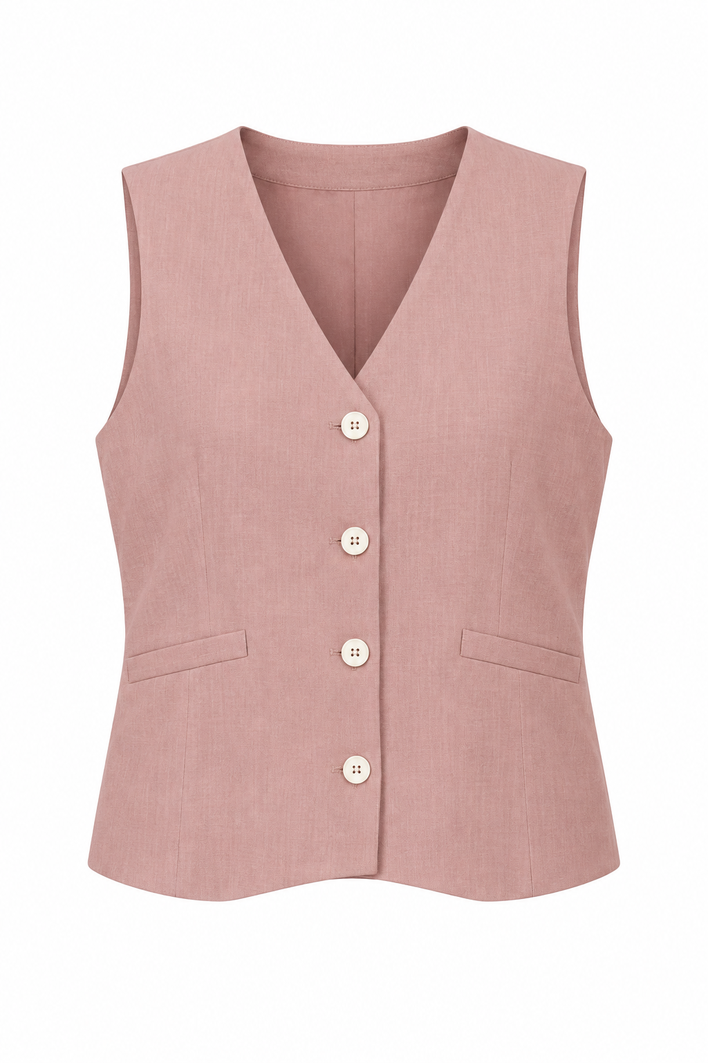 Gilet Lino Cameo Rose - Fiorile 2314