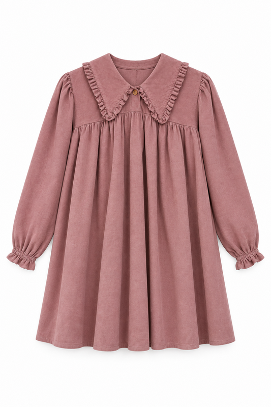 Abito in velluto bambina – FIORILE 1034