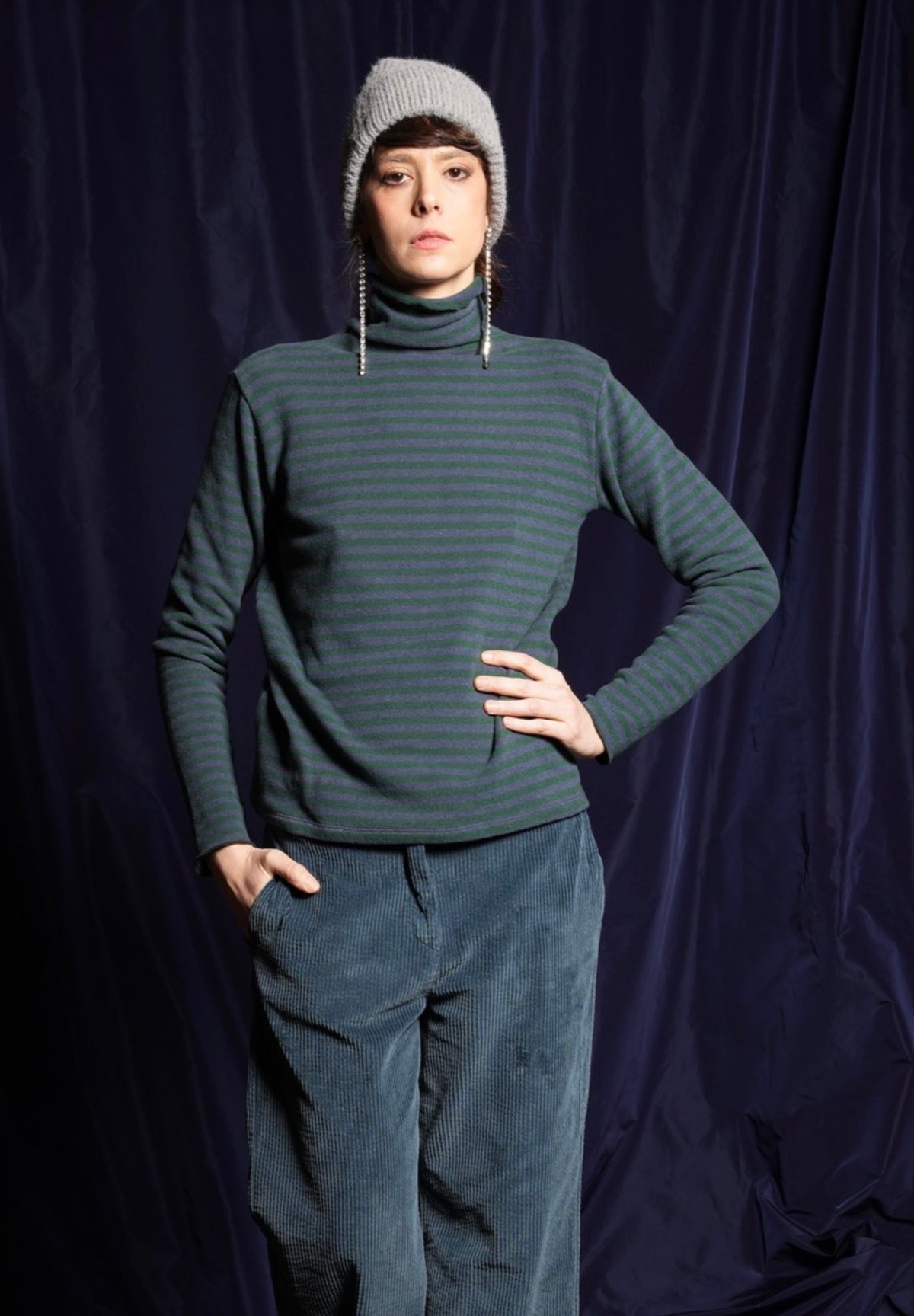 Collo alto caldo cotone 2132