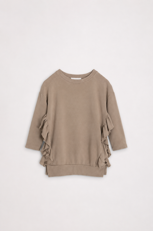 Maxi felpa girocollo bambina – FIORILE 1005