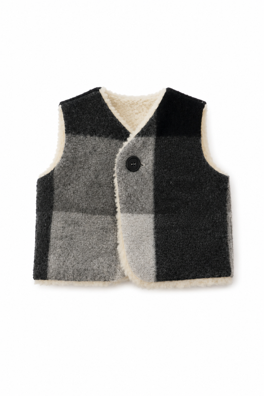 FIORILE Gilet neonato in lana Made in Italy - 1250