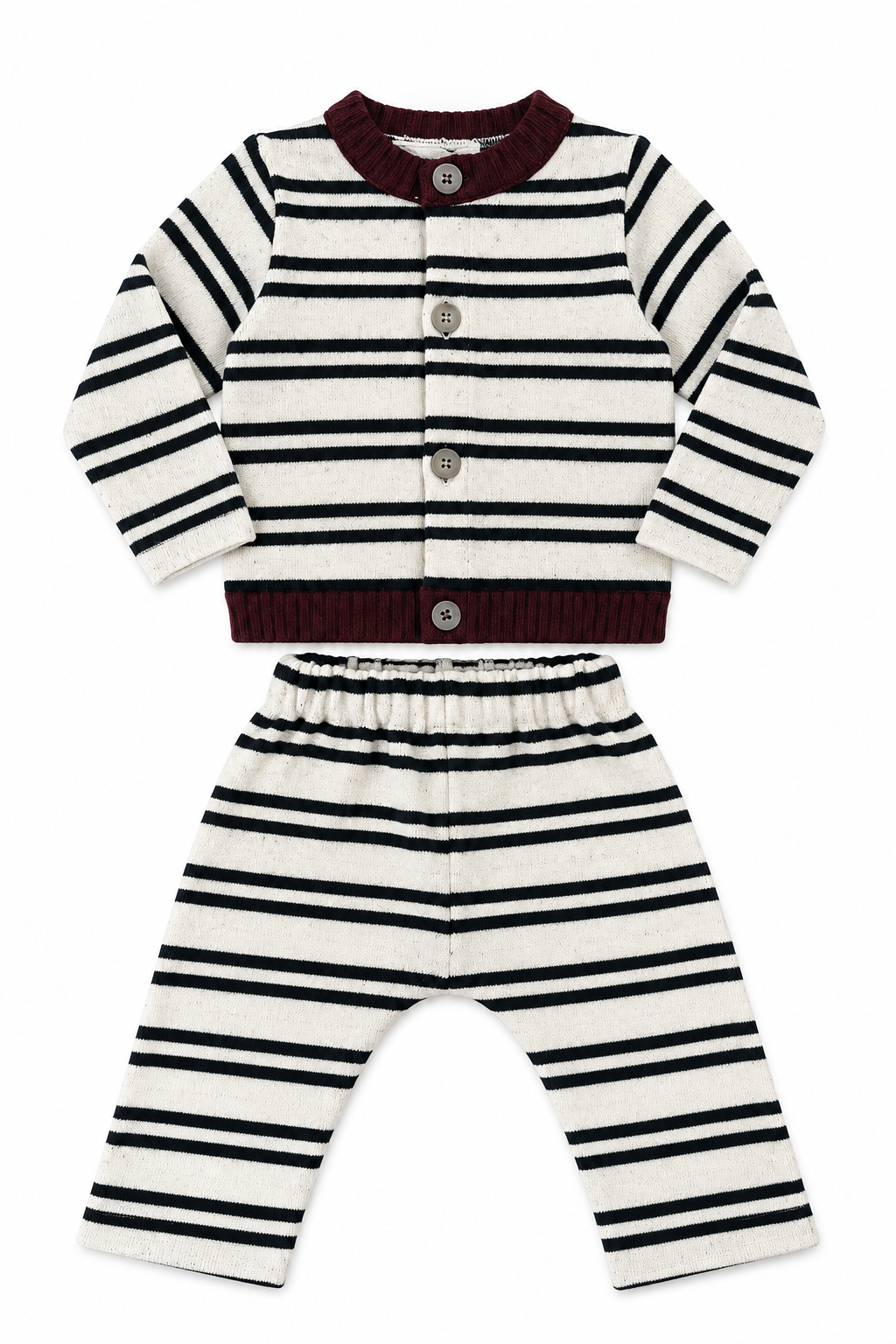 Completo caldo cotone Cardigan + Pantalone 1239/1238